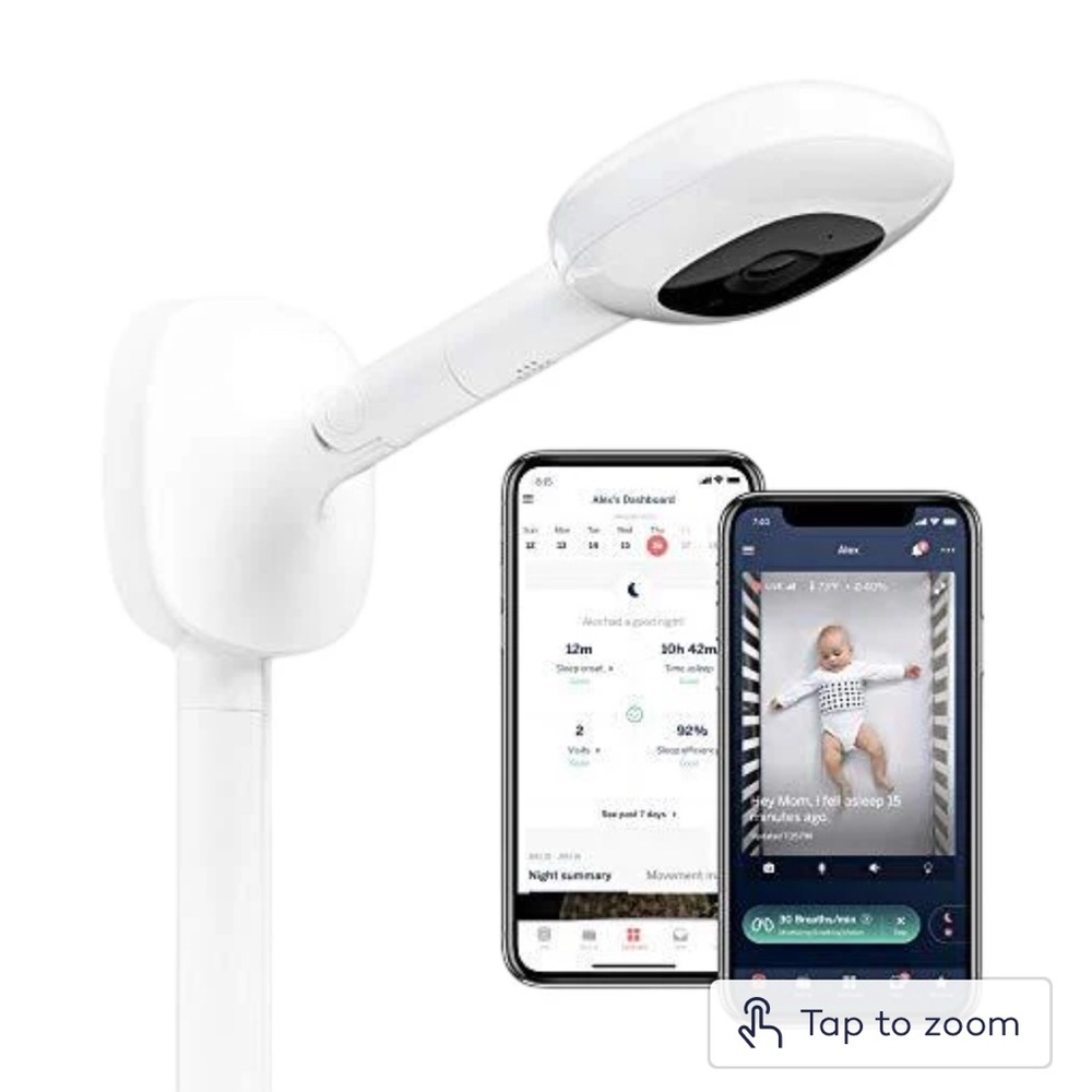 Like new Nanit pro baby monitor with wall mount